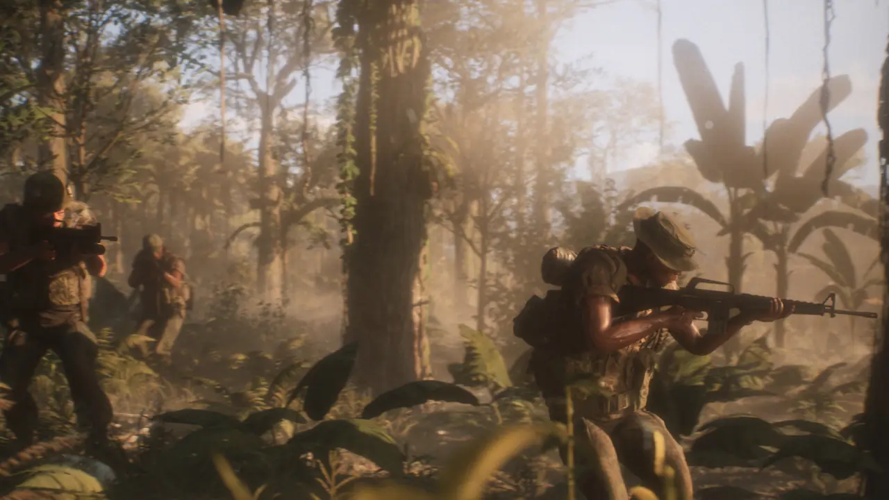 Detailed jungle lighting in Hell Let Loose Vietnam